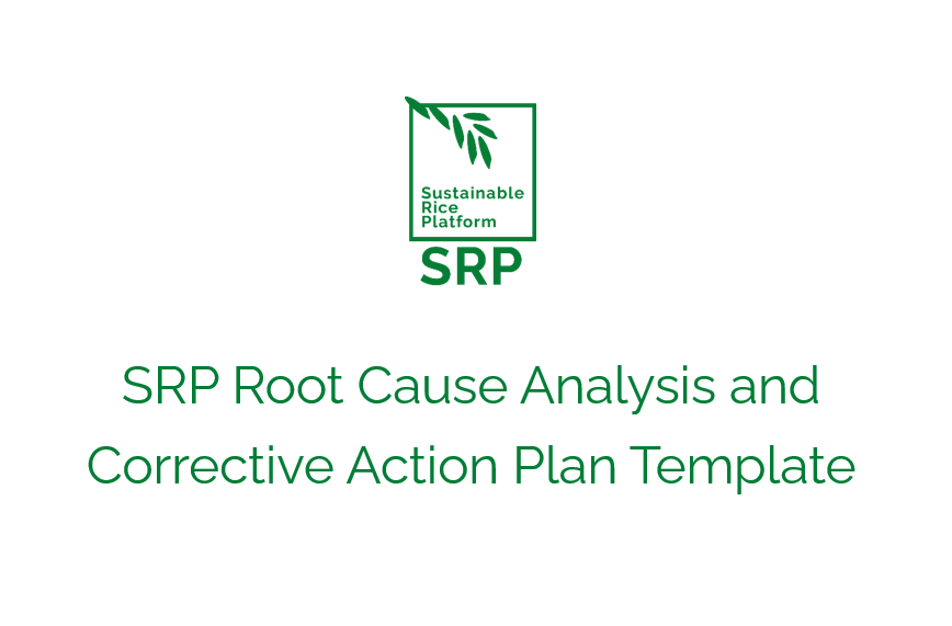 SRP Root Cause Analysis and 
Corrective Action Plan Template